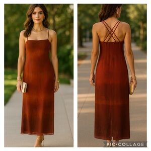NWT Vintage Y2K Maurice’s Ombre Chiffon Maxi Dress | Wedding Guest S